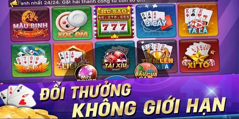 Giao diện của cổng cược Game bài đổi thưởng